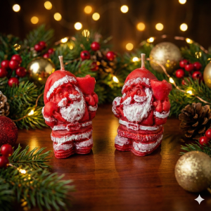 Jolly St. Claus Duo Candles