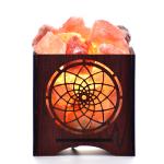 Healing Chakras Himalayan Rock Salt Wooden Basket Lamp | Alignment & Energy