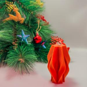 Amber Origami Glow Candle