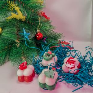 Merry Present Box Candles