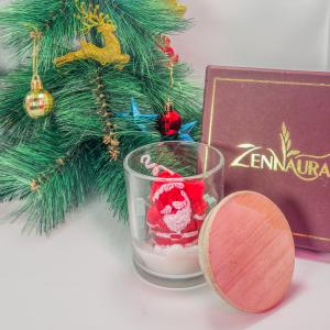 Snowy Santa Jar Candle