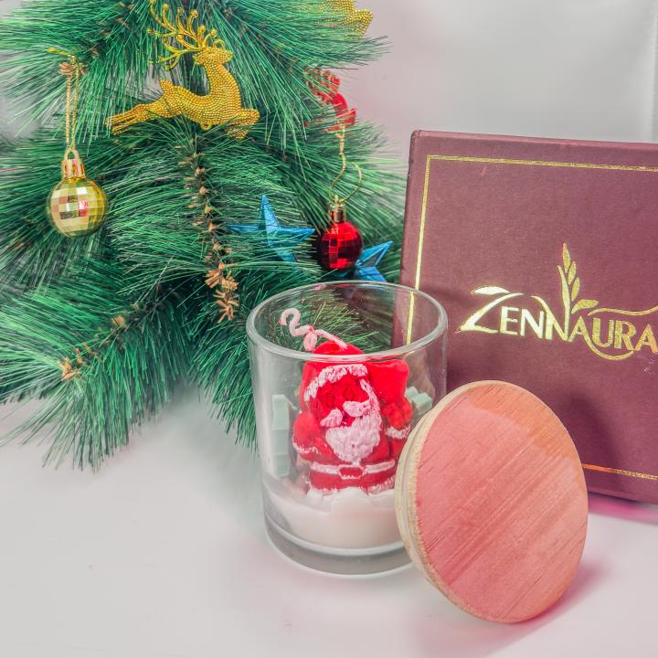 Snowy Santa Jar Candle