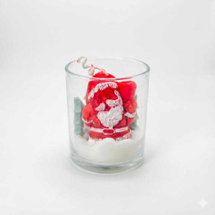Snowy Santa Jar Candle