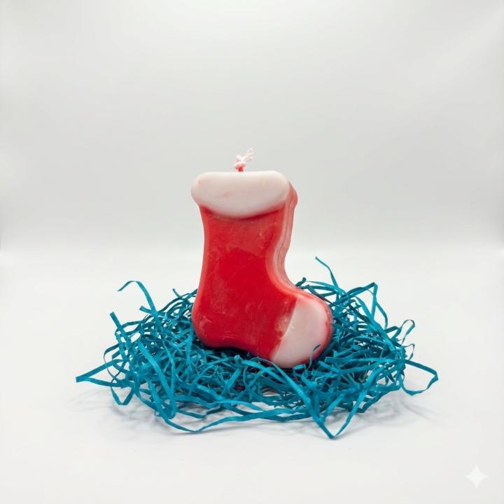 Classic Christmas Stocking Candle