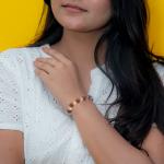 Rudraksha and Clear Quartz Bracelet | Clarity & Energy