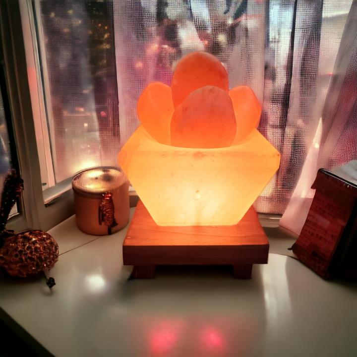 Hawan Kund Himalayan Rock Salt Crafted Lamp | Purity & Protection