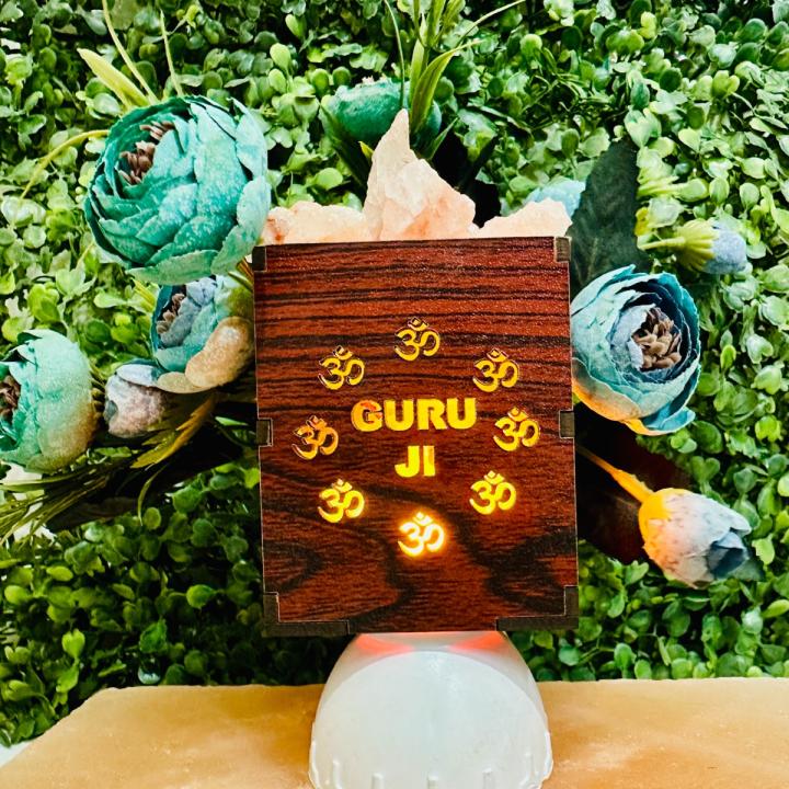 Guru Ji Blessing Himalayan Rock Salt Plugin Lamp | Blessings & Protection
