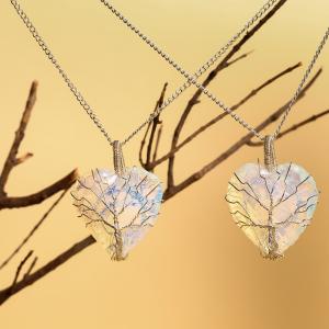 Opalite Heart Pendant | Heart of Light