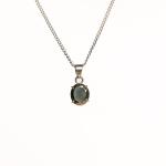Pyrite Small Oval Pendant | Shield of Prosperity