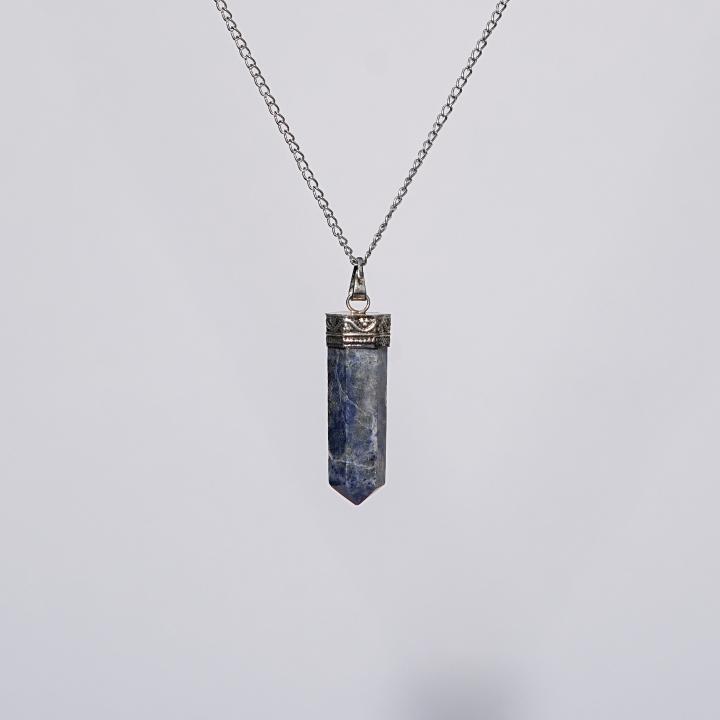 Lapis Lazuli Pencil Pendant | Wisdom Focus Point