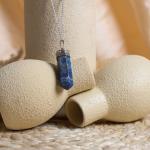 Lapis Lazuli Pencil Pendant | Wisdom Focus Point