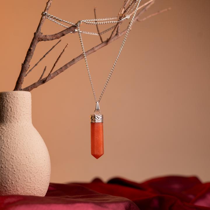 Carnelian Pencil Pendant | Creative Focus Point