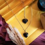 Black Tourmaline Heart Pendant | Heart of Protection