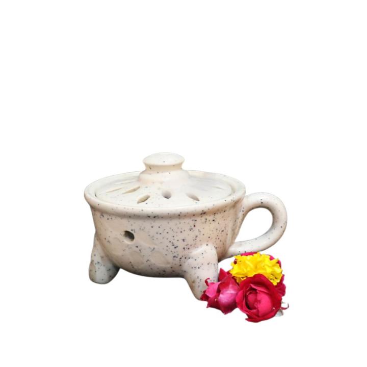 Handcrafted Ceramic Samidha Patra | Dhoop Patra | Tradition & Devotion