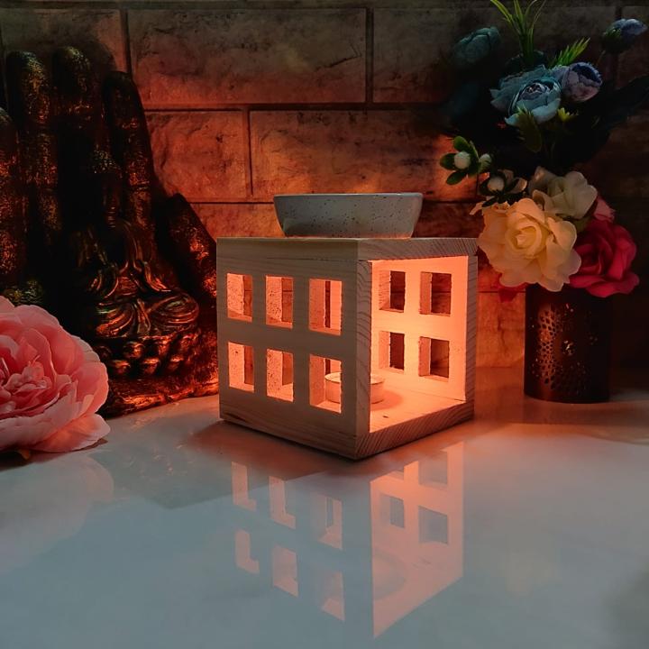Wooden Candle Diffuser | Warmth & Aroma