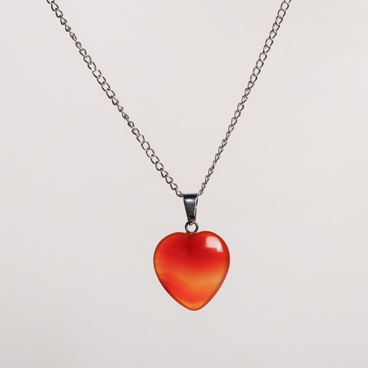 Carnelian Heart Pendant | Heart of Passion