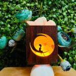 Fairy On Moon Himalayan Rock Salt Plugin Lamp | Dreams & Magic