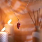 Carnelian Raw Pendant Wire Wrapped | Natural Passion Energy