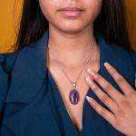 Amethyst Oval Pendant | Focus & Tranquility