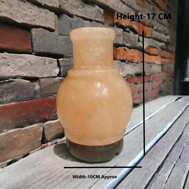 Surahi Shaped Himalayan Rock Salt Crafted Lamp | Nurture & Abundance