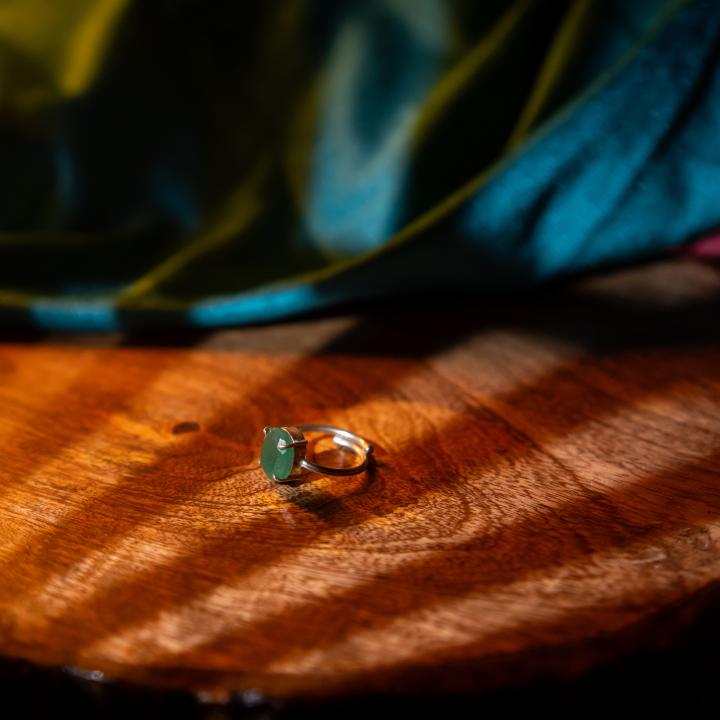 Green Aventurine Ring | Fortune & Growth
