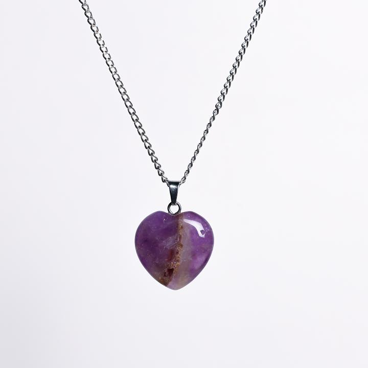Amethyst Heart Pendant | Love & Spiritual Growth