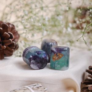 Rainbow Multi Fluorite Tumble | Clarity & Focus