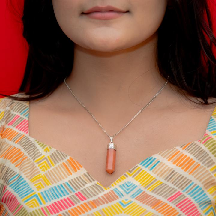 Carnelian Pencil Pendant | Creative Focus Point