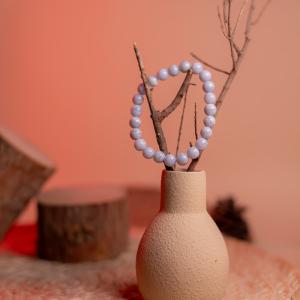 Blue Lace Agate Bracelet | Communication & Peace