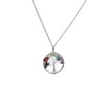 7 Chakra Tree of Life Round Pendant | Balanced Energy Wearable
