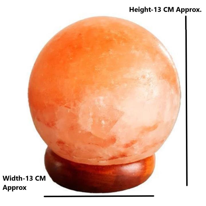 Globe Shaped Himalayan Rock Salt Crafted Lamp | Harmony & Wholeness