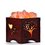 Love You Himalayan Rock Salt Wooden Basket Lamp | Love & Togetherness