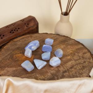 Blue Lace Agate Tumble | Serenity & Expression