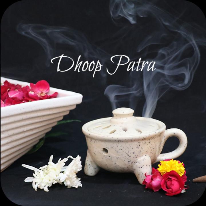 Handcrafted Ceramic Samidha Patra | Dhoop Patra | Tradition & Devotion