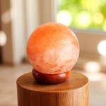 Globe Shaped Himalayan Rock Salt Crafted Lamp | Harmony & Wholeness