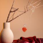 Carnelian Heart Pendant | Heart of Passion