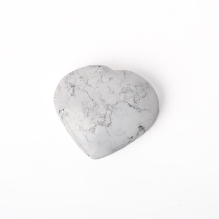 Howlite Heart | Calmness & Awareness