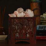 Forest Himalayan Rock Salt Basket Lamp | Enlightenment & Balance