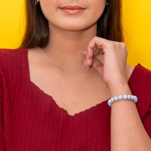 Blue Lace Agate Bracelet | Communication & Peace