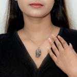 Green Aventurine Raw Pendant Wire Wrapped | Natural Luck Energy