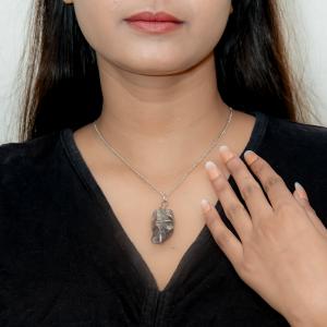 Green Aventurine Raw Pendant Wire Wrapped | Natural Luck Energy