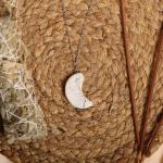 Howlite Moon Pendant | Calming Moon Energy