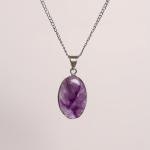 Amethyst Oval Pendant | Focus & Tranquility