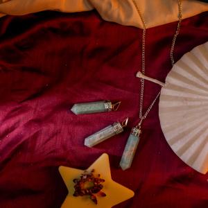 Amazonite Pencil Pendant | Calm Communication Point