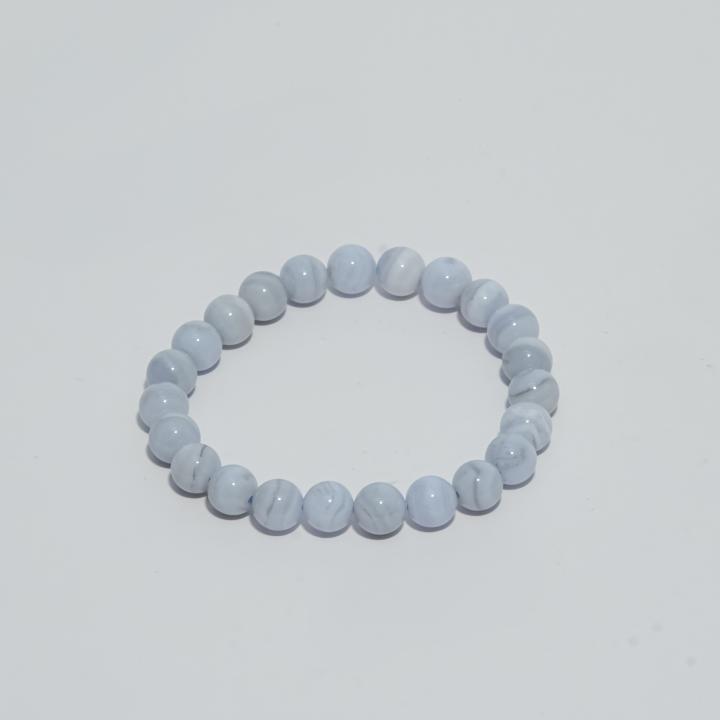 Blue Lace Agate Bracelet | Communication & Peace