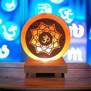 Bhrama OM Himalayan Rock Salt 3D Lamp | Divine Energy