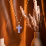 Opalite Cross Pendant | Cross of Serenity