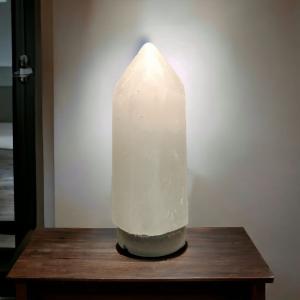 Pencil Shaped Himalayan Rock Salt Crafted Lamp | Focus & Clarity