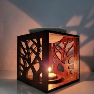 Forest Wooden Candle Diffuser | Nature & Calm