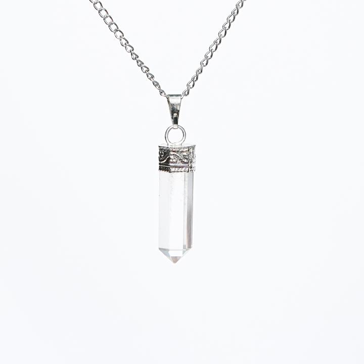 Clear Quartz Pencil Pendant | Focus Amplifier